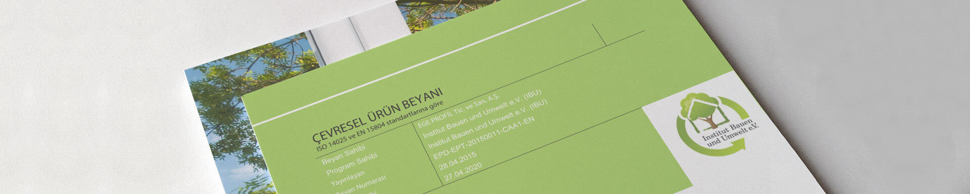 EPD - Çevresel Ürün Beyanı